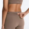Leggings Comfortlux a vita alta con orlo a giorno, lunghezza alla caviglia