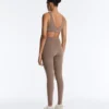 Leggings Comfortlux a vita alta con orlo a giorno, lunghezza alla caviglia