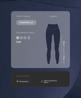Leggings Comfortlux a vita alta e lunghezza alla caviglia