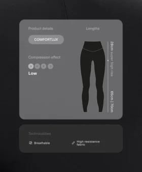 Leggings Comfortlux a vita altissima e lunghezza alla caviglia