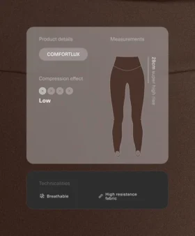 Leggings Comfortlux a vita altissima e lunghezza alla caviglia Fuseau