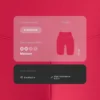 Leggings da ciclismo a vita alta 20 cm Evermove