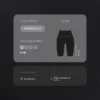 Leggings da ciclismo a vita alta Comfortlux da 25 cm