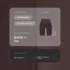 Leggings da ciclismo a vita alta con Core Control e compressione da 25 cm