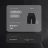 Leggings da ciclismo a vita alta con tasca compressiva da 20 cm