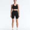 Leggings da ciclismo a vita alta con tasca compressiva da 20 cm