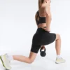 Leggings da ciclismo a vita alta con tasca compressiva da 20 cm