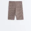 Leggings da ciclista a vita alta Comfortlux 20 cm a quadretti