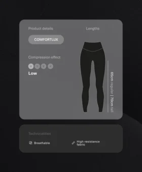 Leggings premaman Comfortlux 65 cm