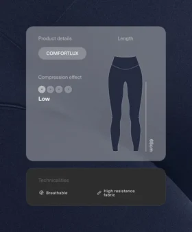 Leggings premaman Comfortlux 65 cm