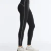 Leggings riflettenti a vita alta, Compressive e che modellano il busto, lunghi fino alla caviglia Leggings riflettenti a vita alta, Compressive e che modellano il busto, lunghi fino alla caviglia