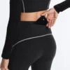Leggings riflettenti a vita alta, Compressive e che modellano il busto, lunghi fino alla caviglia Leggings riflettenti a vita alta, Compressive e che modellano il busto, lunghi fino alla caviglia