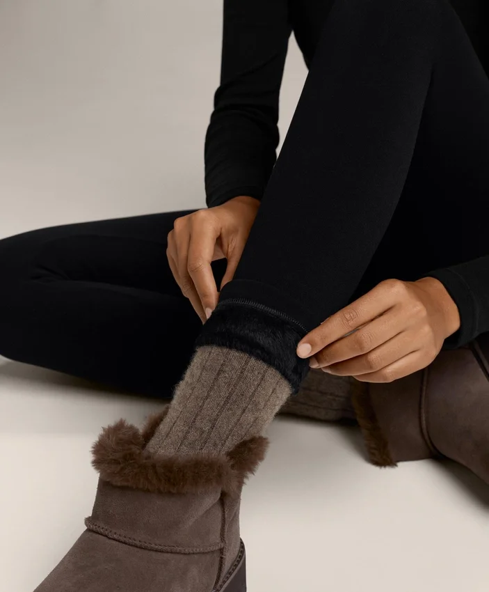 Leggings senza cuciture super-extra-caldi a vita alta lunghi fino alla caviglia, 70 cm Leggings senza cuciture super-extra-caldi a vita alta lunghi fino alla caviglia, 70 cm