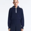 Maglione a collo alto con mezza zip Maglione a collo alto con mezza zip