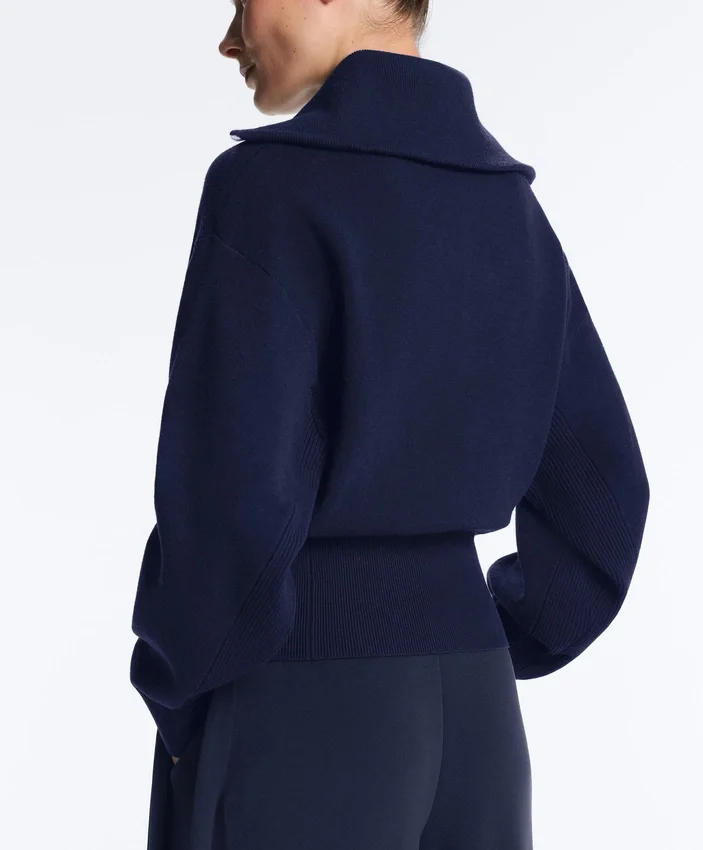 Maglione a collo alto con mezza zip Maglione a collo alto con mezza zip