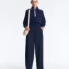 Maglione a collo alto con mezza zip Maglione a collo alto con mezza zip