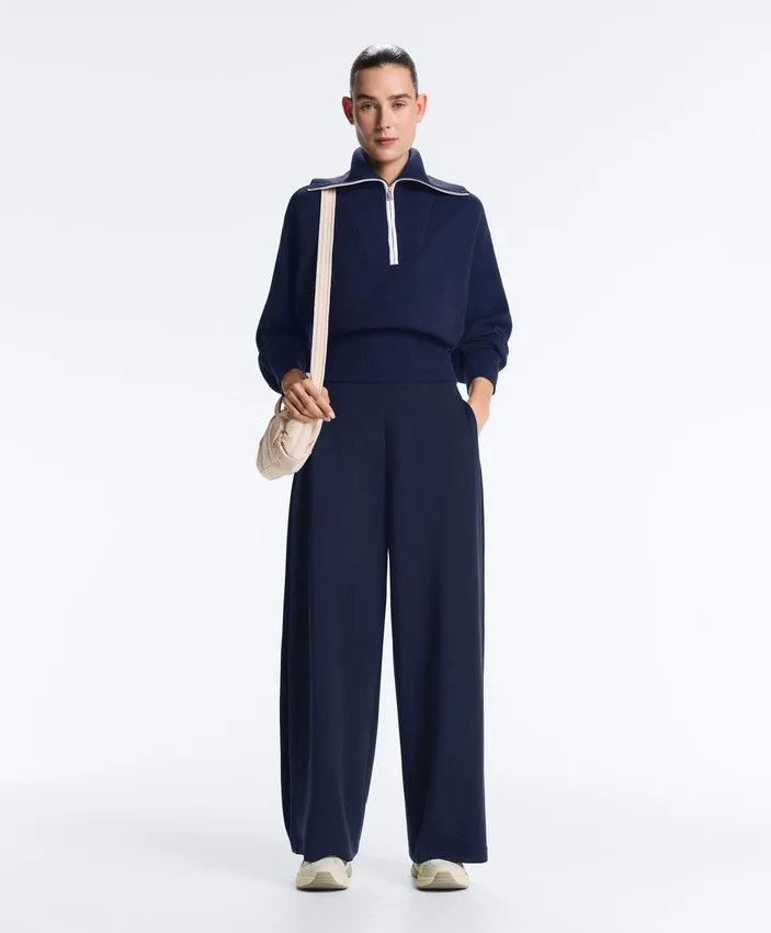 Maglione a collo alto con mezza zip Maglione a collo alto con mezza zip