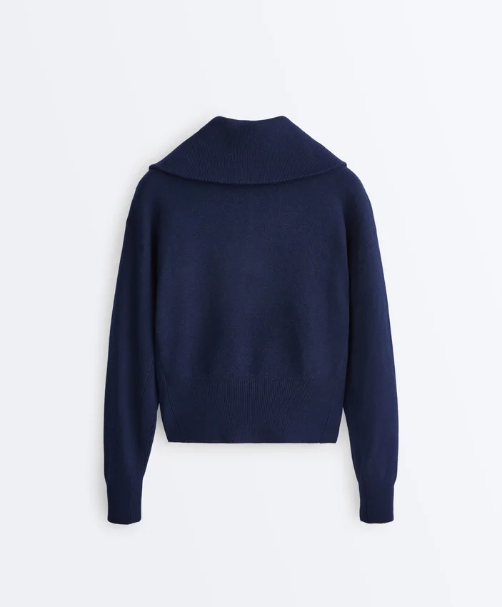 Maglione a collo alto con mezza zip Maglione a collo alto con mezza zip