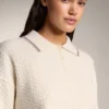 Maglione a collo alto con mini trecce Maglione a collo alto con mini trecce