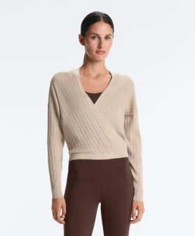 Maglione a coste incrociate