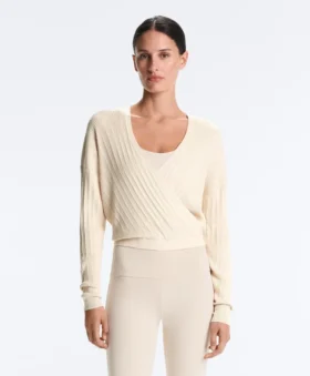 Maglione a coste incrociate