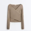 Maglione a maglia fine a coste Maglione a maglia fine a coste