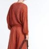 Maglione a maglia larga a costine