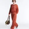 Maglione a maglia larga a costine