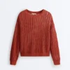 Maglione a maglia larga a costine
