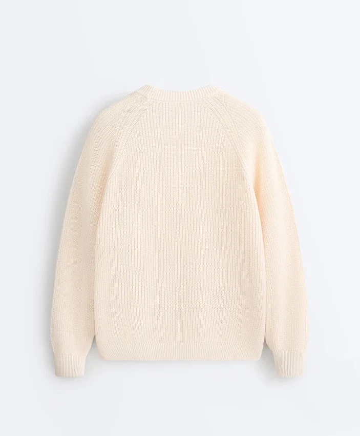 Maglione a trecce 100% cotone Maglione a trecce 100% cotone