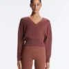 Maglione avvolgente in maglia