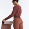 Maglione avvolgente in maglia