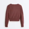 Maglione avvolgente in maglia