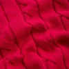 Maglione con scollo a V in maglia a trecce 100% cotone