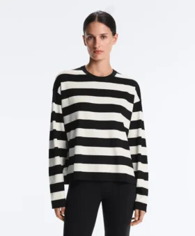 Maglione in maglia a righe