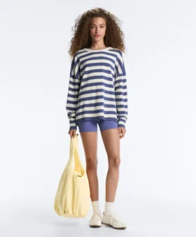 Maglione in maglia a righe