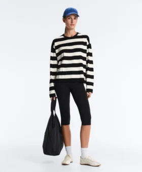 Maglione in maglia a righe