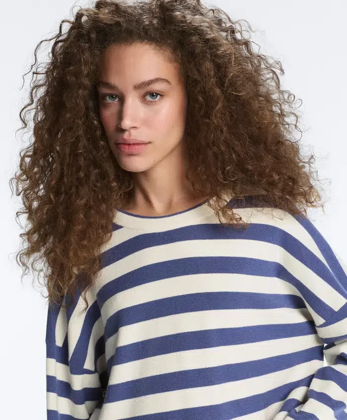 Maglione in maglia a righe Maglione in maglia a righe