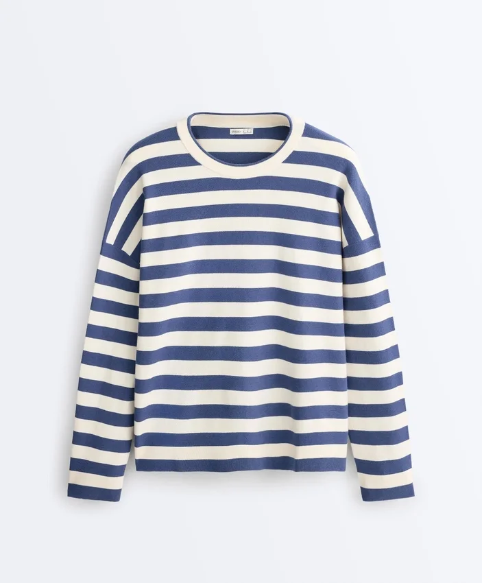 Maglione in maglia a righe Maglione in maglia a righe