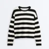 Maglione in maglia a righe Maglione in maglia a righe