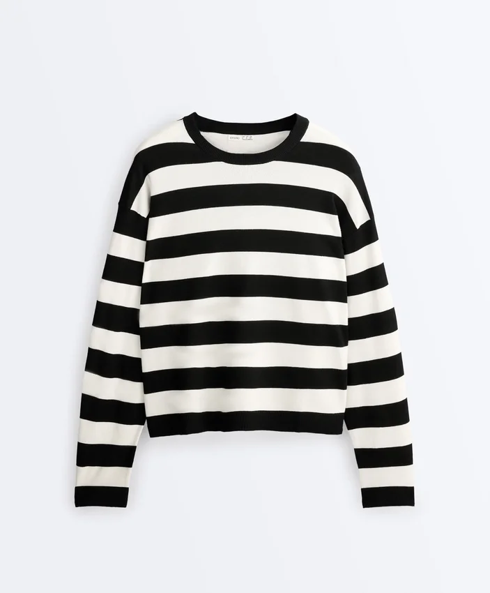 Maglione in maglia a righe Maglione in maglia a righe