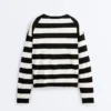 Maglione in maglia a righe Maglione in maglia a righe