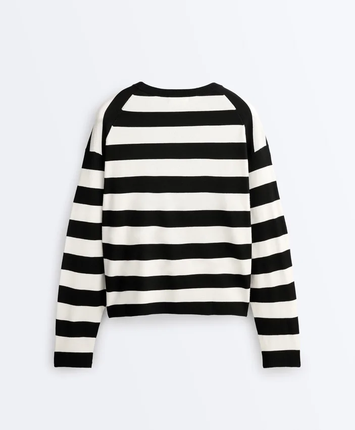 Maglione in maglia a righe Maglione in maglia a righe