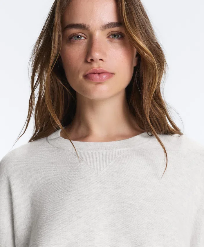Maglione in maglia con collo rotondo Maglione in maglia con collo rotondo