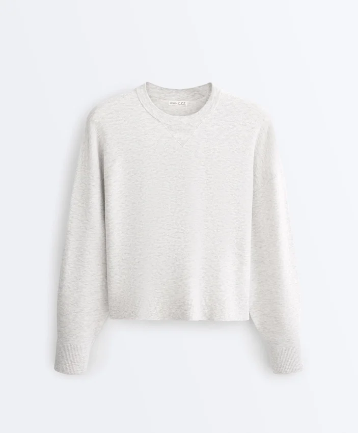 Maglione in maglia con collo rotondo Maglione in maglia con collo rotondo