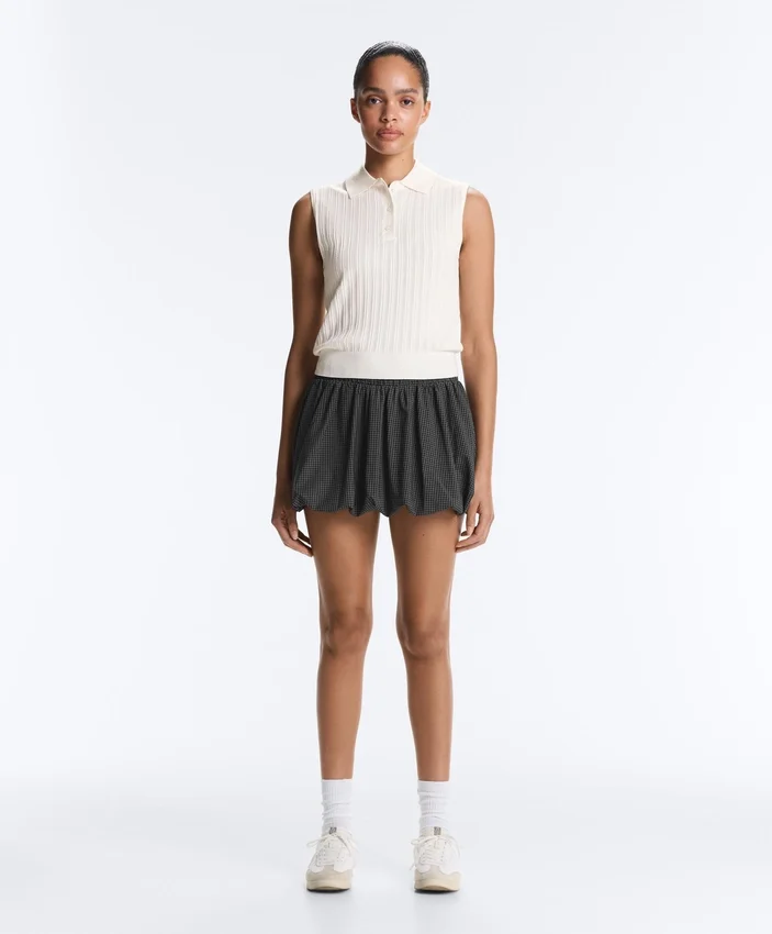 Maglione senza maniche a maglia larga Maglione senza maniche a maglia larga