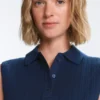 Maglione senza maniche a maglia larga Maglione senza maniche a maglia larga