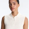 Maglione senza maniche a maglia larga Maglione senza maniche a maglia larga