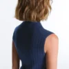 Maglione senza maniche a maglia larga Maglione senza maniche a maglia larga