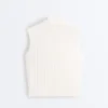 Maglione senza maniche a maglia larga Maglione senza maniche a maglia larga